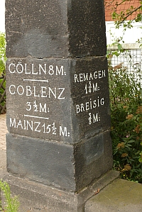 Brohl Meilenstein
